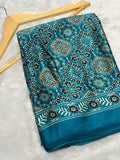 Rama Ajrakh Printed Soft Modal Silk Natural Print Saree