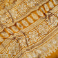 Yellow Patola Ajrakh Pure Modal Silk Ajrakh Pallu Saree
