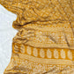 Yellow Patola Ajrakh Pure Modal Silk Ajrakh Pallu Saree