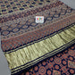 Pure Gaji Modal Silk Ajrakh Print Ghatchola Saree with blouse crafted by kutch bhuj karigars, aad Navy Blue