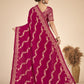 Maroon woven saree with blouse piece