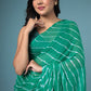 Green Leheriya Chiffon Saree