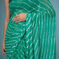 Green Leheriya Chiffon Saree